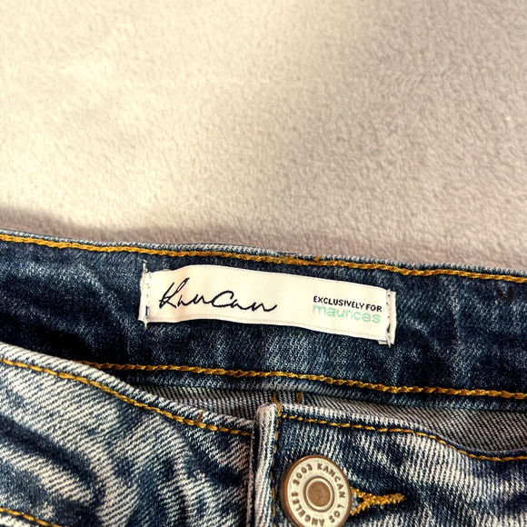 KanCan For Maurices Jeans Womens Size 28 Blue Denim Distressed Mid Rise Skinny - Picture 4 of 12